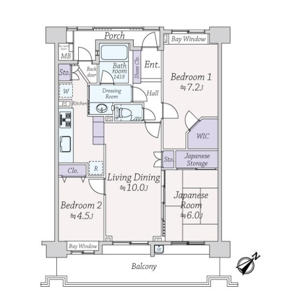 ダイアパレス南鳩ケ谷グランエール 間取図