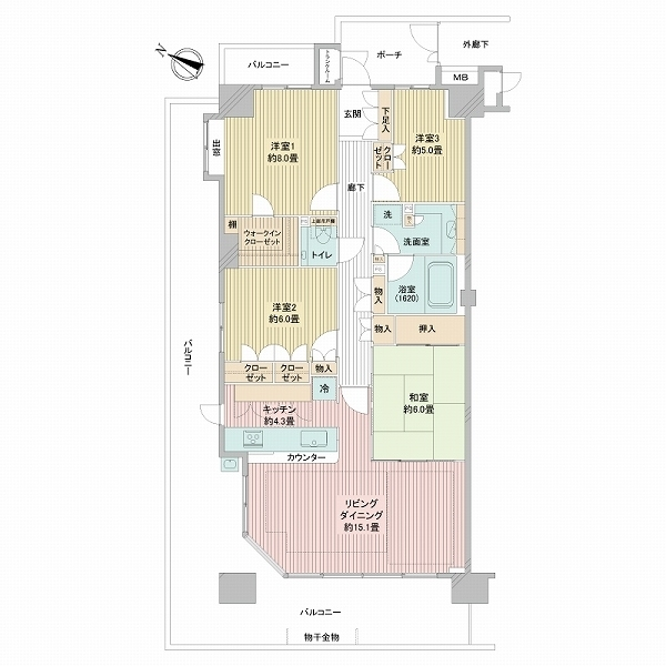 ニュートンプレイスサウスコート 間取図