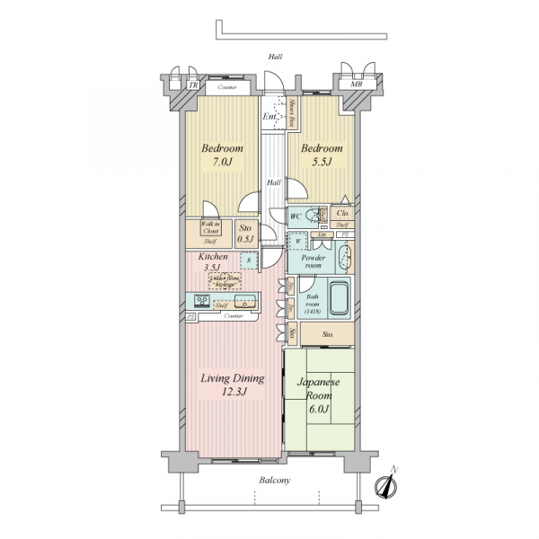 アストラル北習志野 間取図