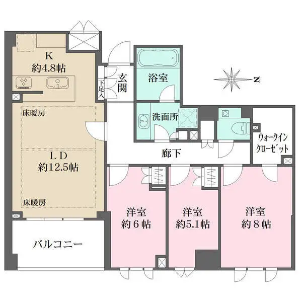 パークコート渋谷大山町ザ・プラネ清邸 間取図