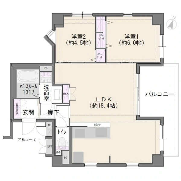 サーパス方南町 間取図