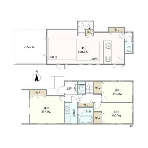杉並区上高井戸２丁目 間取図