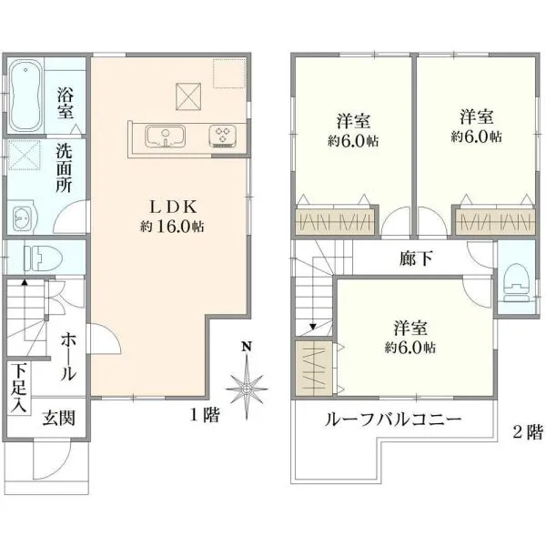 足立区平野３丁目 間取図