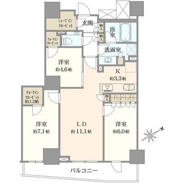 ザ・パークハウス三田ガーデン 間取図