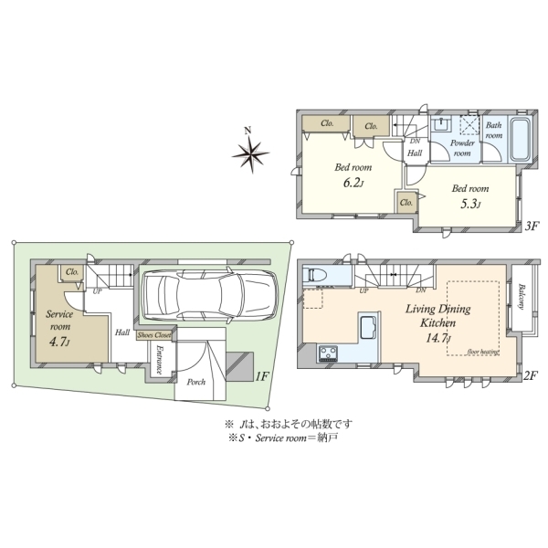 墨田区立花６丁目 間取図
