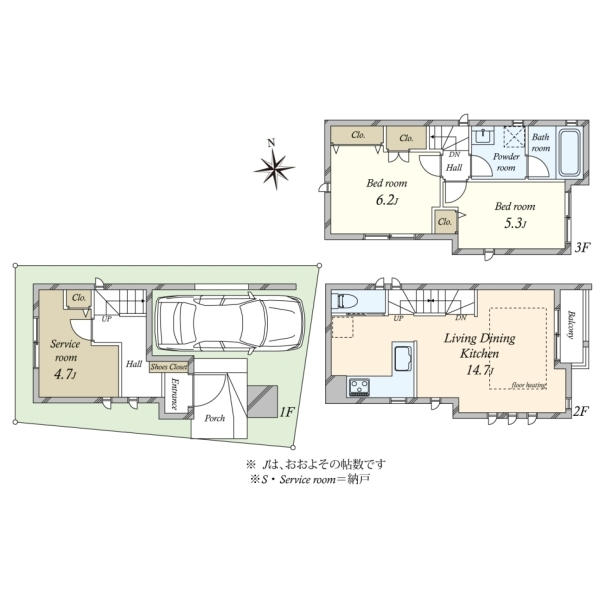 墨田区立花６丁目 間取図