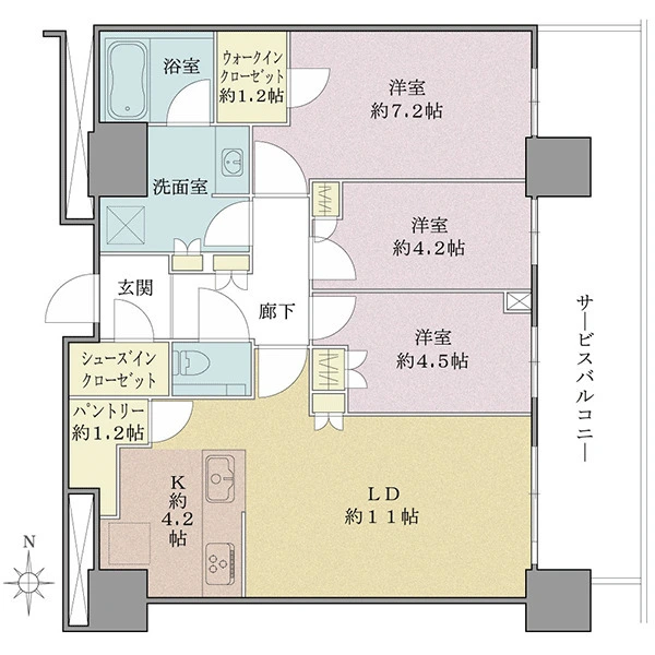 ＴＨＥ　ＹＯＫＯＨＡＭＡ　ＦＲＯＮＴ 間取図