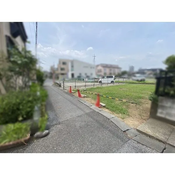 草加市神明1丁目 物件南側から