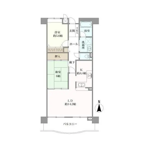 サンハイツ東山 間取図