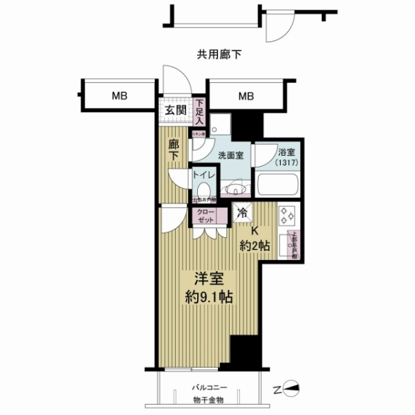 シェルゼ雷門 間取図