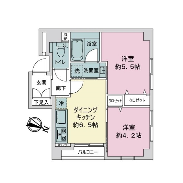 ライオンズマンション西荻第３ 間取図