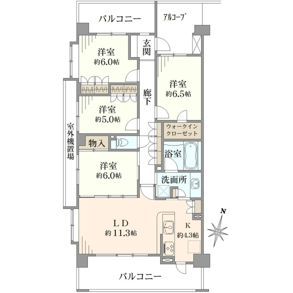 レクセルヒルズ日野 間取図