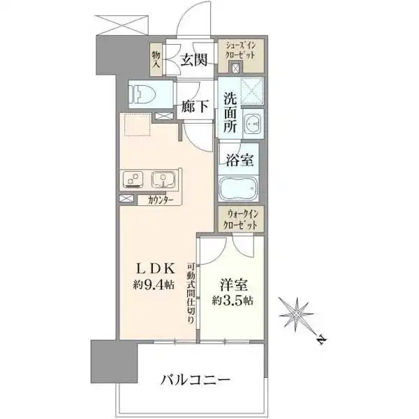 プライム川崎 間取図
