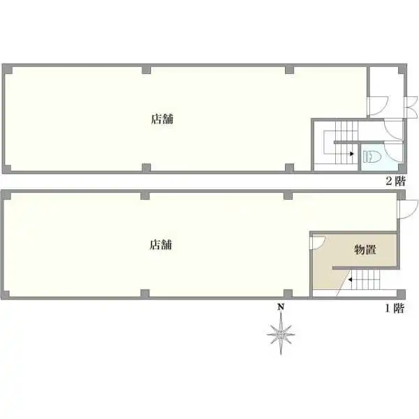 京都市東山区大和大路通三条下る３丁目弁財天町　１棟ビル 間取図
