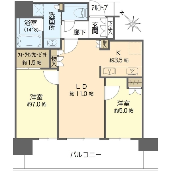 ザ・パークハウス中之島タワー 間取図