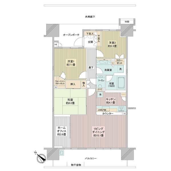 東京フロントコート 間取図