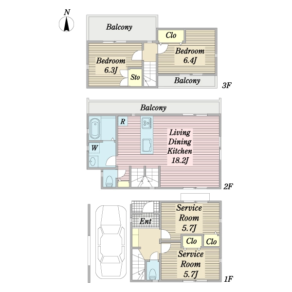 江戸川区松江２丁目 間取図