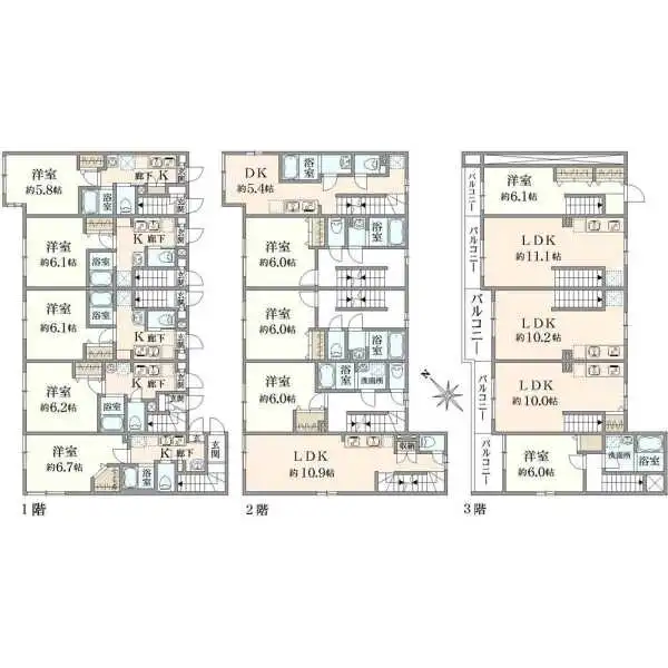 ミハス学芸大学 間取図