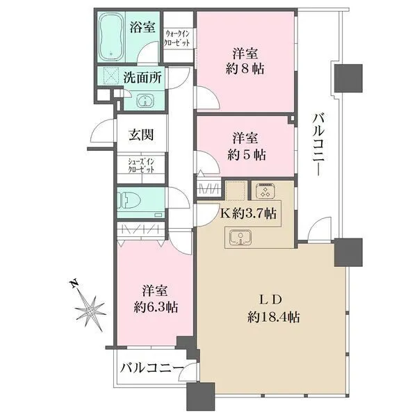 ル・サンク大崎シティタワー 間取図