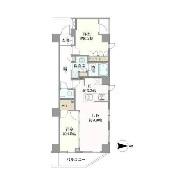 リビオ府中寿町 間取図