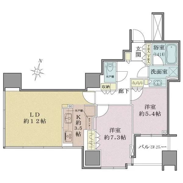 大崎ウエストシティタワーズＷ棟 間取図