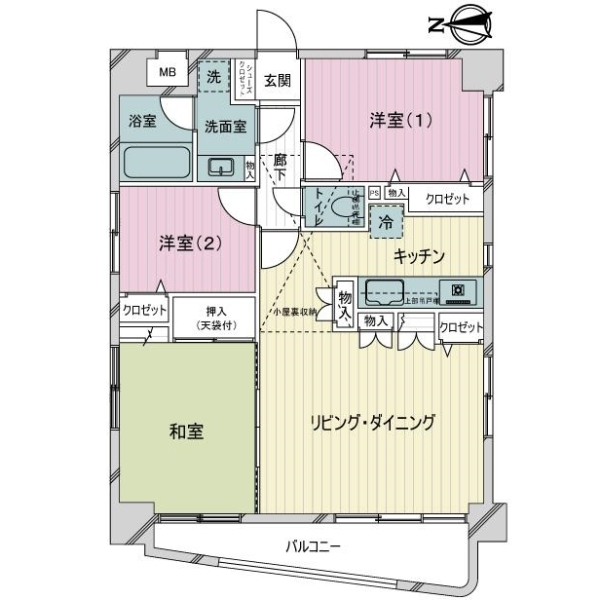 グリーンパーク西日暮里 間取図