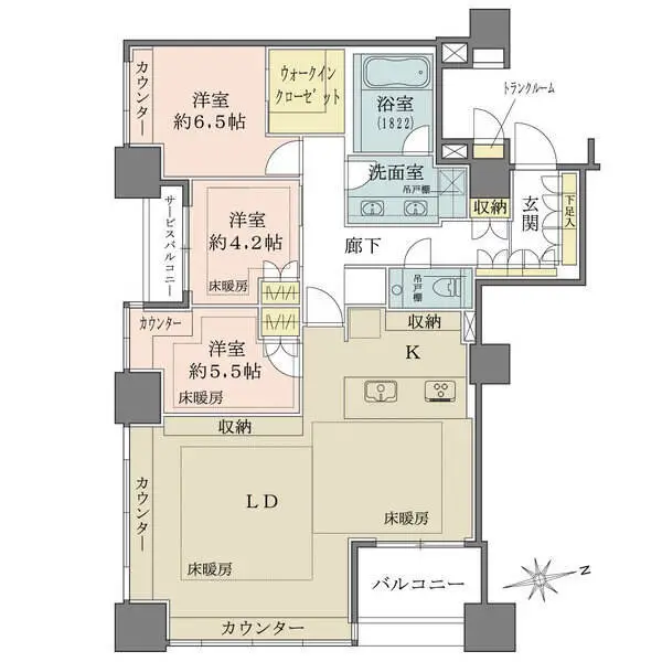 ザ・センター東京 間取図