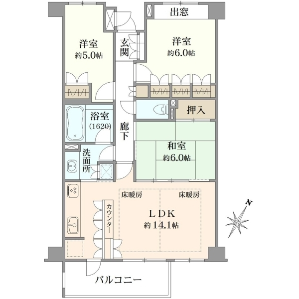 パークハウス赤塚台 間取図