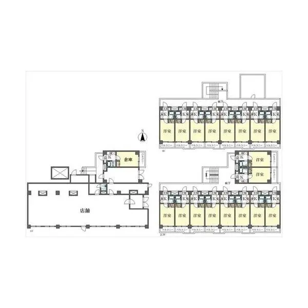 京都市右京区嵯峨野清水町 間取図