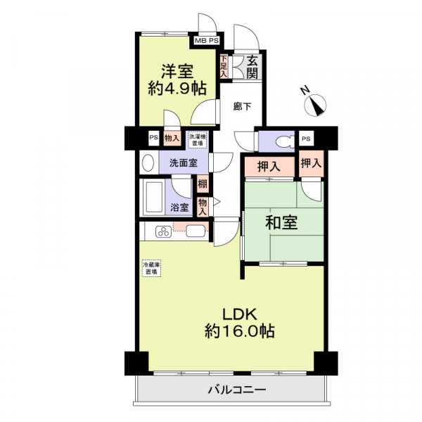 ライオンズマンション東浦和 間取図