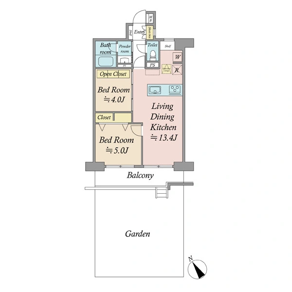 エクセル北赤羽 間取図