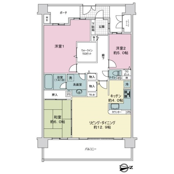 グランレガーロ 間取図