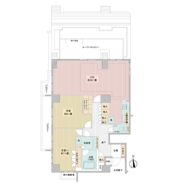 アールブラン南品川 間取図