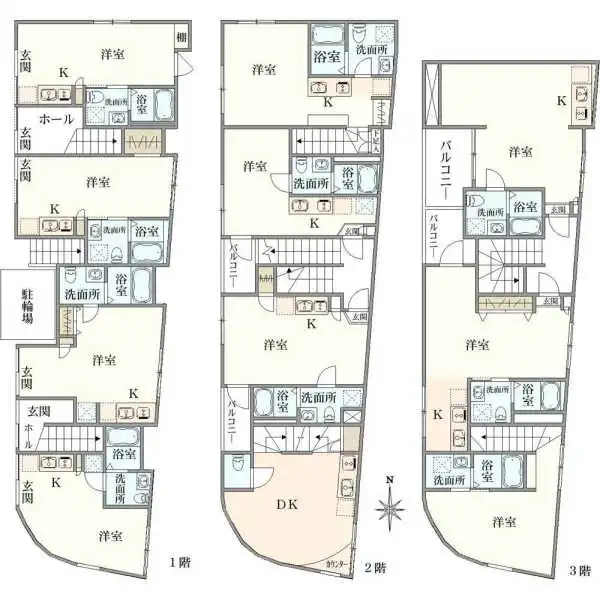 仙川アパートメント 間取図