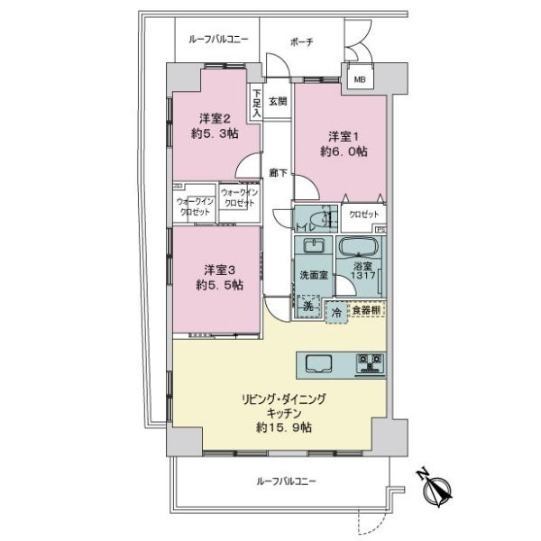アルス西巣鴨 間取図