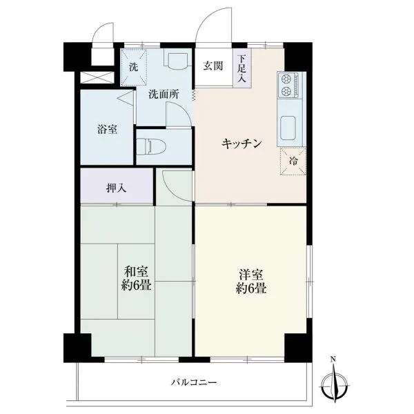 東久ハイツ仲宿 間取図
