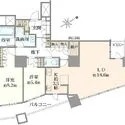 ザ・パークハウス西新宿タワー60 間取図