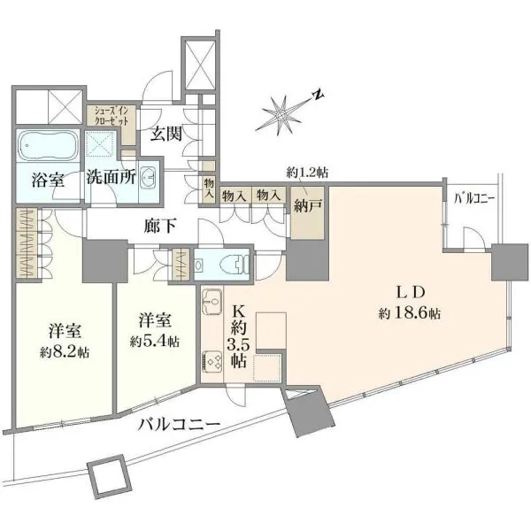 ザ・パークハウス西新宿タワー60 間取図