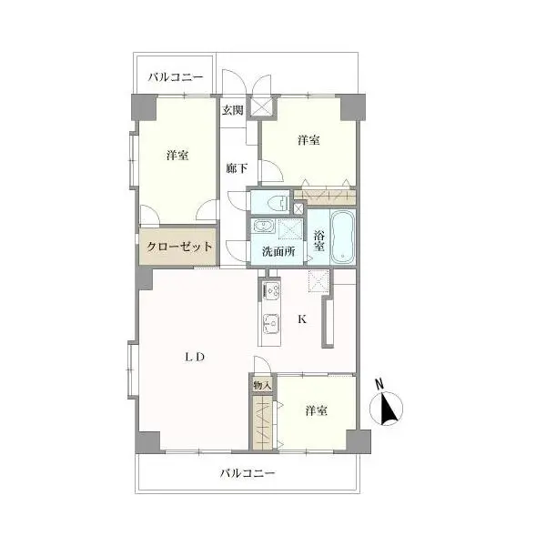 ライオンズマンション津田沼第６ 間取図