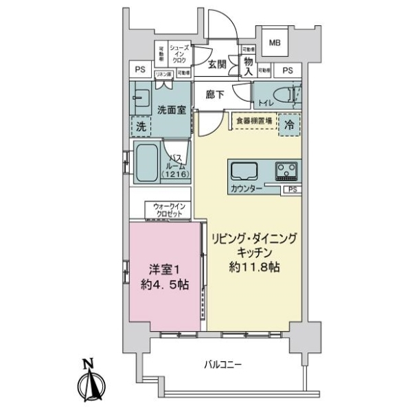 オ−プンレジデンシア名古屋栄ｅｓｔ 間取図