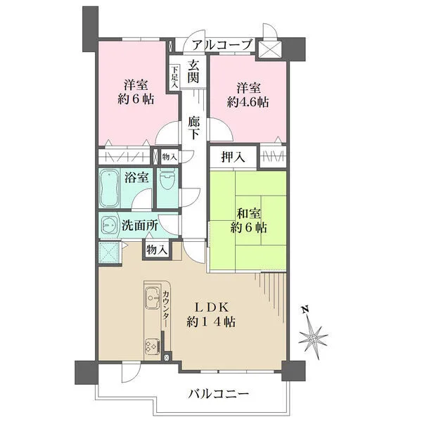 エスリード万博公園 間取図