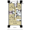 ＢＥＬＩＳＴＡ東淀川大桐Ｂ 間取図