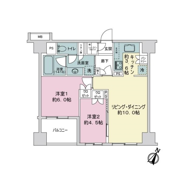 ＢＥＬＩＳＴＡ横浜 間取図