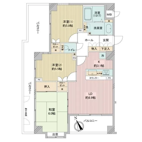 ネクステージ三鷹 間取図