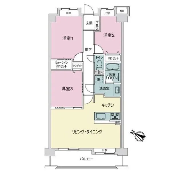 エンゼルハイム下丸子第２ 間取図
