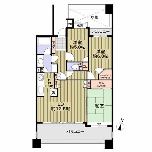 藤和シティホームズ社口 間取図