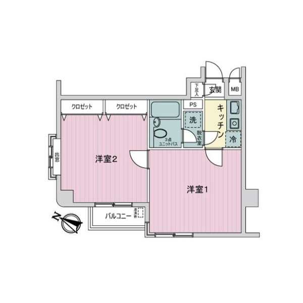 ライオンズマンション江古田第２ 間取図