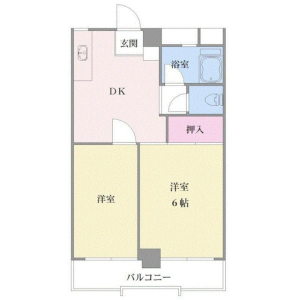 蒲田グリーンハイツ 間取図