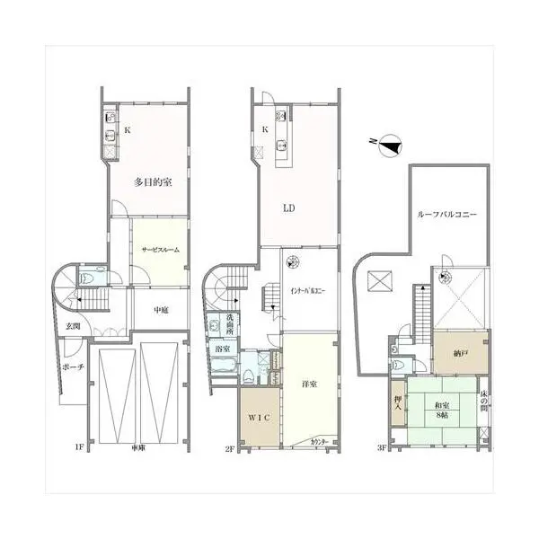 北区岸町１丁目 間取図