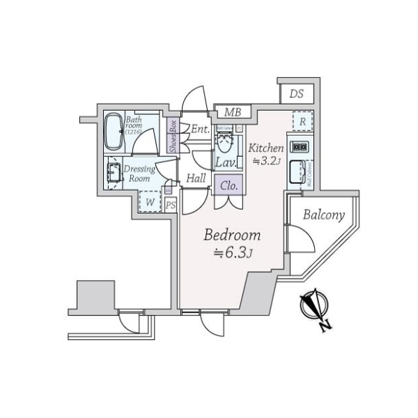 シャリエ御茶ノ水 間取図